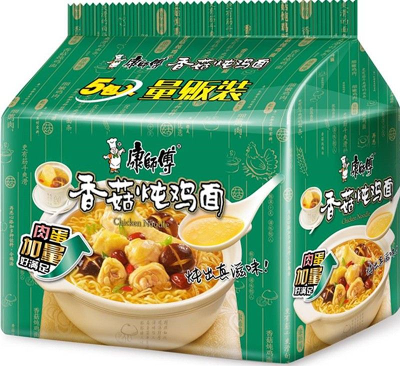 康师傅【香菇炖鸡面】(5袋装) 5x100g